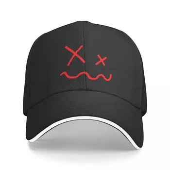 Новая красная бейсболка X-Swirl Smile Face Line Art в стиле хип-хоп для косплея, женские шляпы для пляжной прогулки, мужские