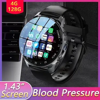 Сеть 4G Новые A3 Global Android смарт-часы для звонков, мужские водонепроницаемые смарт-часы с сенсорным экраном, измеряющие частоту сердечных сокращений и кровяное давление, 128G