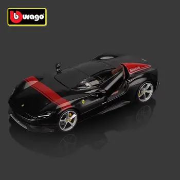 Burago 1:24 Ferrari Monza SP1 Модель Спортивного Автомобиля Из сплава, Изготовленная на заказ, Металлическая Игрушка, Концептуальная Модель Гоночного Автомобиля, Высокое Моделирование, Детские Подарки