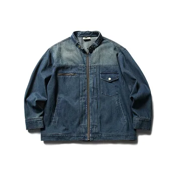 Модные повседневные джинсовые куртки, Мужская униформа для японских мотоциклистов в стиле Ретро, Зимнее уличное пальто в стиле харадзюку в стиле хип-хоп