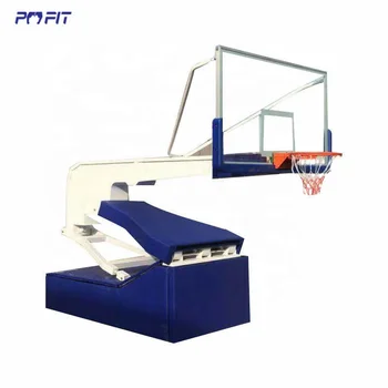 Профессиональная гидравлическая стойка для баскетбольного кольца в помещении и на открытом воздухе, регулируемая система баскетбольных колец
