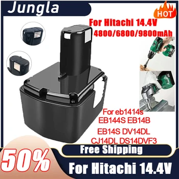 Для Hitachi 14,4 V 9800 mAh Ni-Mh Аккумулятор Электрические Аксессуары EB144S EB14B EB14S DV14DL CJ14DL DS14DVF3 Аккумуляторная Батарея