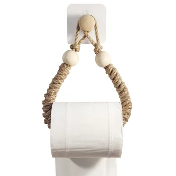 1 ШТ. Винтажная веревка для подвешивания полотенец, многофункциональный держатель для бумаги, вешалка для полотенец в ванной, Пеньковая веревка, украшение дома, настенное крепление