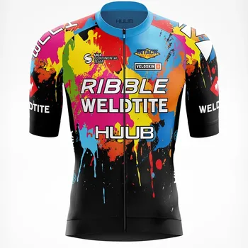 Новый Ribble Weldtite HUUB Велоспорт Джерси Летняя Высококачественная Командная Мужская Одежда С Коротким Рукавом Быстросохнущий Майо Ropa Ciclismo 2021