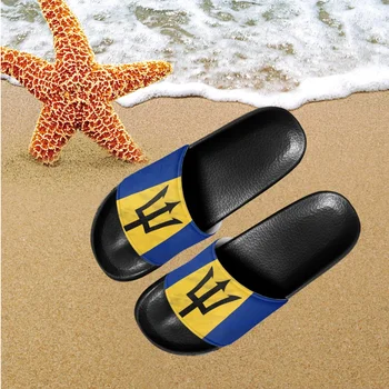 Тапочки для женщин, модный дизайн с Карибским флагом, Летние нескользящие Женские домашние тапочки, женская повседневная пляжная обувь для взрослых