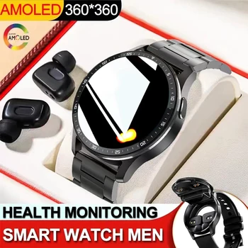 Новые Смарт-часы 2 в 1 С Наушниками Smartwatch TWS Bluetooth Наушники Пульсометр Монитор Артериального Давления Спортивные Часы Для HUAWEI