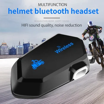 Гарнитура для мотоциклетного шлема Bluetooth 5.0 Домофон Беспроводные наушники Стерео Водонепроницаемые наушники с шумоподавлением, M01