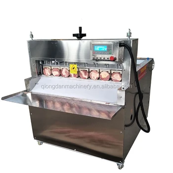Ресторанная Сверхмощная Автоматическая машина для нарезки ломтиков замороженного мяса, баранины, говядины, рулетов, бекона, сосисок