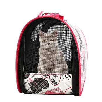 Печатные портативные сумки для переноски кошек и собак, сумка для транспортировки собак, рюкзак для домашних животных, дышащая сумка для домашних животных для маленьких собак