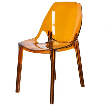 Модные обеденные стулья для гостиной Современные скандинавские прозрачные Мобильные обеденные стулья для мероприятий в зале Пластиковые стулья для обеденного стола Cadeiras