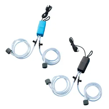 Комплект воздушного насоса для мини-аквариума Кислородный насос с воздушным камнем Бесшумный Высокоэффективный USB-фильтр для аквариума Аксессуары для аквариума для рыбалки