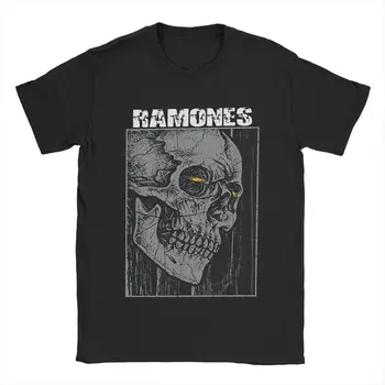 Мужские футболки Ramones, сумасшедшие футболки, футболки с круглым вырезом и коротким рукавом, одежда больших размеров из чистого хлопка