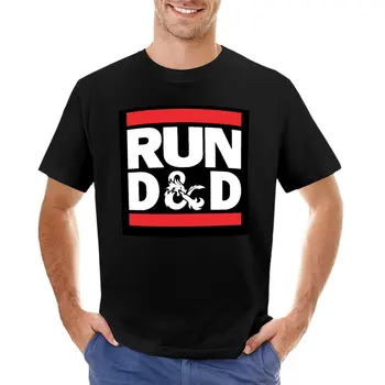 Футболка Run D and D, винтажная одежда, спортивная рубашка, тренировочные рубашки для мужчин