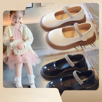 Zapatos Niña/ кожаные туфли для девочек; новинка лета 2023 года; обувь Мэри Джейн; обувь принцессы для девочек; обувь для выступлений на мягкой подошве; детская обувь; обувь для девочек.