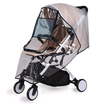 Дождевик для коляски Универсальный, защита от непогоды для детских путешествий, ветрозащитный Водонепроницаемый, защищает от пыли и снега
