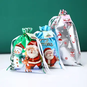 2023 Рождественский мешок для конфет, мешок для подарков Санта-Клаусу, Рождественское украшение для дома, сумка для подарков от снежинки Ноэль, Рождественские держатели для упаковки, Новый Год 2023 Рождественский мешок для конфет, мешок для подарков Санта-Клаусу, Рождественское украшение для дома, сумка для подарков от снежинки Ноэль, Рождественские держатели для упаковки, Новый Год 2