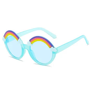 Мода 2023, новые детские солнцезащитные очки, радужные очки, трендовые мультяшные солнцезащитные очки с защитой от ультрафиолета, детские солнцезащитные очки-козырьки