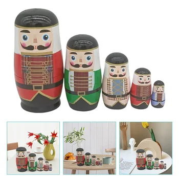 Деревянные игрушки для малышей Рождественские Русские куклы Подарок на фестиваль Aldult Для взрослых и детей Вечеринка со Снеговиками