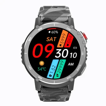 C22 Мужские Смарт-часы BT Call 4GB ROM Фитнес-Трекер 3ATM Водонепроницаемые Спортивные Фитнес-Смарт-часы для Xiaomi Huawei IOS Phone 2023