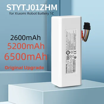 Набор аккумуляторных батарей высокой емкости 18650 для Xiaomi Mijia 1C робот-пылесос, аксессуары для пылесоса 5200 мАч 6500 мАч