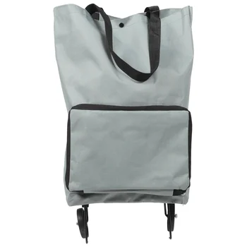 Портативная сумка для покупок, складная Тачка для хранения продуктов на открытом воздухе, сумки для тележки, колеса для тележки из ткани, колеса для тележки