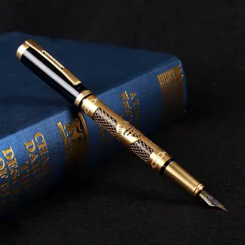 1 шт. канцелярские школьные принадлежности роскошная ручка для каллиграфии авторучка чернильная ручка caneta stylo металлическая ручка