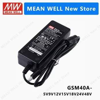 MEANWELL GSM40A GSM40A05-P1J GSM40A07-P1J GSM40A09-P1J GSM40A12-P1J GSM40A15-P1J GSM40A18-P1J MEANWELL GSM40A 40 Вт