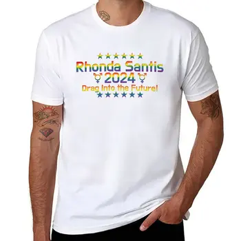 Новая футболка Rhonda Santis 2024, футболки с кошками, рубашки с животным принтом для мальчиков, однотонные футболки для мужчин