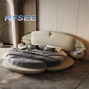 Дизайнерская Роскошная кровать Castle Prince Kfsee в спальне