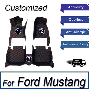 Автомобильные коврики для Ford Mustang Mach-E 2021 2022 Пользовательские накладки для ног Автомобильные Ковровые покрытия Аксессуары для интерьера