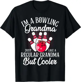 Новая лимитированная футболка Bowling Grandma с забавным дизайном, лучшая идея для подарка, S-3Xl