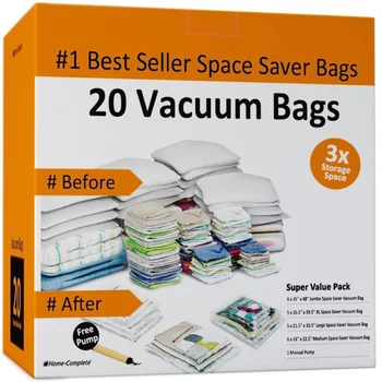 Вакуумные пакеты для хранения-Герметичный пакет-Уменьшите беспорядок в шкафу, храните и упорядочивайте одежду, постельное белье, сезонные товары