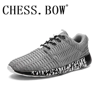 ШАХМАТЫ.Кроссовки BO Летние Новые мужские кроссовки на шнуровке, низкие кроссовки для бега трусцой, мужская спортивная обувь, дышащая Распродажа