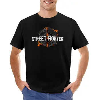 Футболка с потертым логотипом Street Fighter 6, летняя одежда, облегающие футболки для мужчин Футболка с потертым логотипом Street Fighter 6, летняя одежда, облегающие футболки для мужчин 0