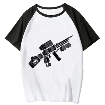 Женская футболка с оружием в стиле харадзюку, дизайнерская женская одежда в стиле манга с графическим рисунком Женская футболка с оружием в стиле харадзюку, дизайнерская женская одежда в стиле манга с графическим рисунком 1
