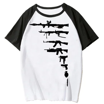 Женская футболка с оружием в стиле харадзюку, дизайнерская женская одежда в стиле манга с графическим рисунком Женская футболка с оружием в стиле харадзюку, дизайнерская женская одежда в стиле манга с графическим рисунком 4