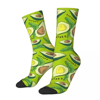 Милые носки с рисунком авокадо в мультяшной тематике Crew Socks Продукт для мужских уютных носков с принтом Милые носки с рисунком авокадо в мультяшной тематике Crew Socks Продукт для мужских уютных носков с принтом 0