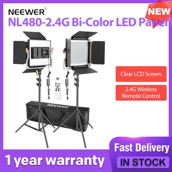 Двухцветная светодиодная панель NEEWER NL480-2.4G Цветовая температура: 3200-5600КЛюмен: 4000 лк/м; CRI: 96+