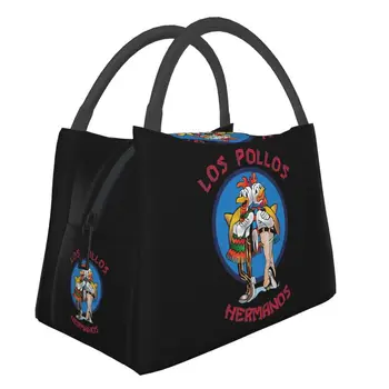 Сумка для ланча Breaking Bad Los Pollos Hermanos, кулер Chicken Brothers, Термоизолированный Ланч-бокс для женщин, детские сумки для школьных продуктов