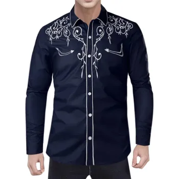 Мужская рубашка с отложным воротником и пуговицами, Весенне-Осенняя Новая Повседневная мужская Блузка с 3D Цифровым Принтом, Мужские Топы
