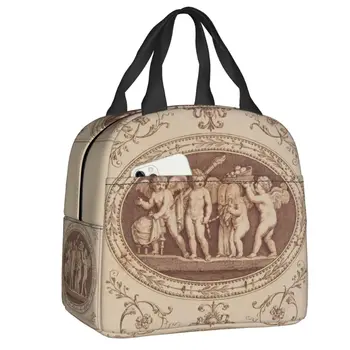 The Marriage Of Psyche And Cupid Термоизолированная сумка для ланча Renaissance Angel Портативная сумка для ланча для школьного питания Bento Box