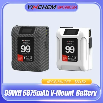 YinChem YC-BP0990SM 99WH 6875mAh V-образный аккумулятор Мини-карманный Аккумулятор Большой емкости С поддержкой двойного интерфейса USB, двойного выхода D-TAP