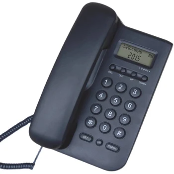Телефон T201 проводной Вызывающий беспроводной телефон, Настольный телефон, поддержка домашней громкой связи, стационарный телефон Телефон T201 проводной Вызывающий беспроводной телефон, Настольный телефон, поддержка домашней громкой связи, стационарный телефон 0