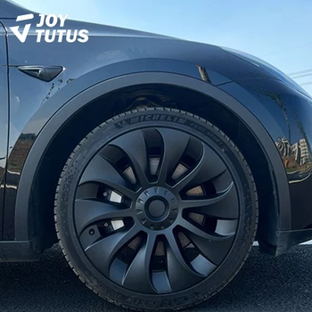 4ШТ Колпачок ступицы для Tesla Model Y 2019-2023 20-дюймовая сменная крышка автомобильного колеса, комплект автомобильных аксессуаров 2023