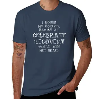 Новая футболка Celebrate Recovery where hope met grace, футболки больших размеров, мужская упаковка Новая футболка Celebrate Recovery where hope met grace, футболки больших размеров, мужская упаковка 0