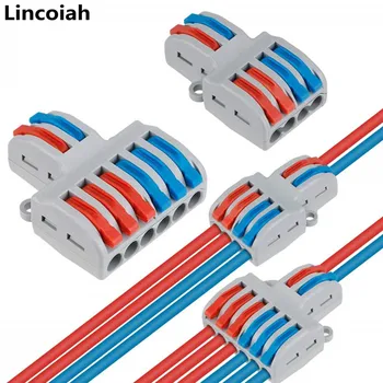 5/10 шт./лот SPL-42/62 Mini Fast Wire Connector Универсальный Соединительный Кабельный разъем Вставной Проводник Клеммная Колодка соединители проводов