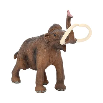 Мини-игрушки с шерстистым мамонтом, детские модели животных, Статуэтка в форме животных, Фигурка доисторических существ из ПВХ, ребенок
