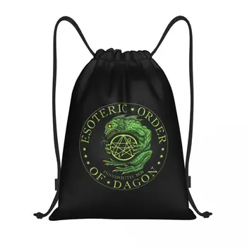 Зов Ктулху, сумки-рюкзаки на шнурках, женские легкие сумки-рюкзаки Lovecraft Mythos Monster Gym, спортивные сумки для путешествий Зов Ктулху, сумки-рюкзаки на шнурках, женские легкие сумки-рюкзаки Lovecraft Mythos Monster Gym, спортивные сумки для путешествий 0