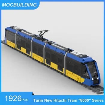 MOC Строительные Блоки Турин Новый Hitachi Трамвай Серии 