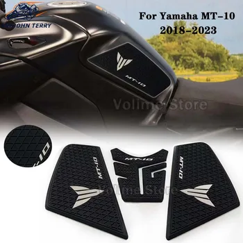 Новинка для Yamaha MT10 MT-10 mt10 mt 10 2018- 2023 Текстурные накладки на бак, защитные наклейки, наклейка на колено, топливная накладка для тяги мотоцикла